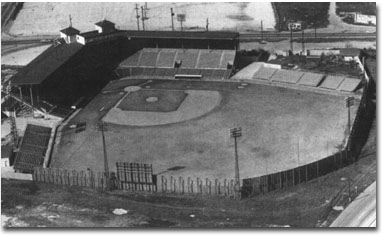 San Antonio's old Mission Stadium.  Judge Roy Hofheinz (and Colt .45's owner)  ordered the stadium closed in 1964, because he wanted his team out of San Antonio.  The '64 Bullets were the last baseball team to play at this venue